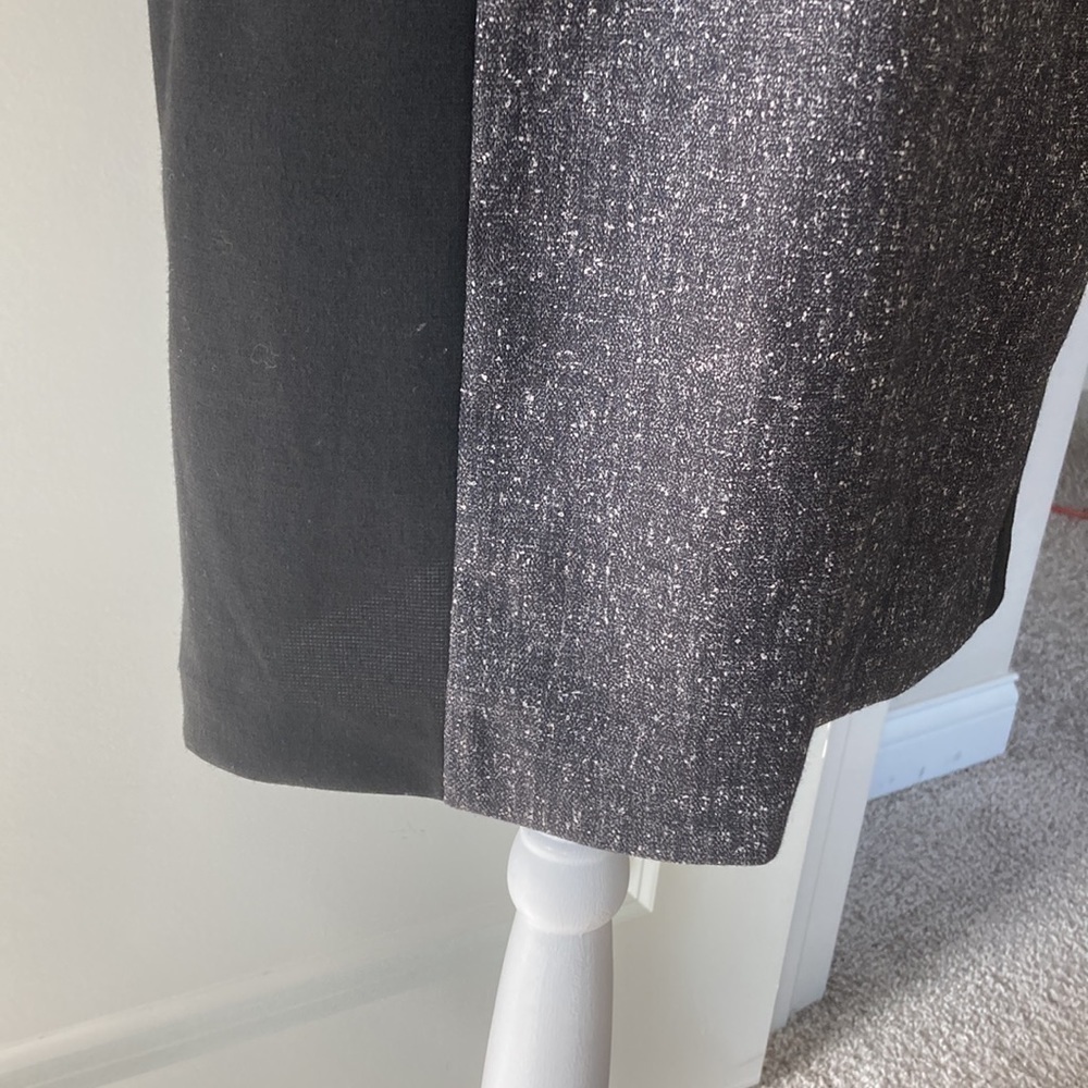 Saks Fifth Avenue BLACK Label 6 black gray bodycon dress - Picture 7 of 14